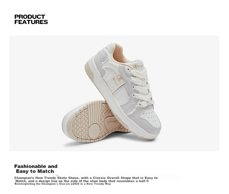 Champion American Champion 2025 New Sneakers for Women And Men, Classic Trendy Casual Versatile Skateboard Shoes 25FWT75 3
