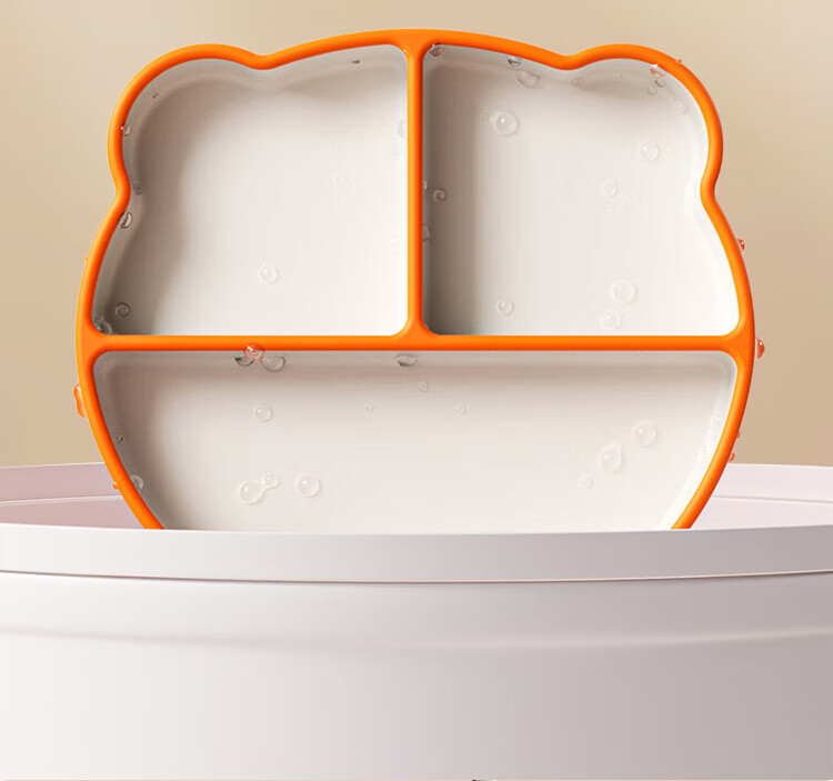 DOCTOR MA Baby Plate, Silicone Feeding Tray with Detachable Sections, Children's Tableware, Complementary Food Bowl And Plate, Green Lunch Box 22