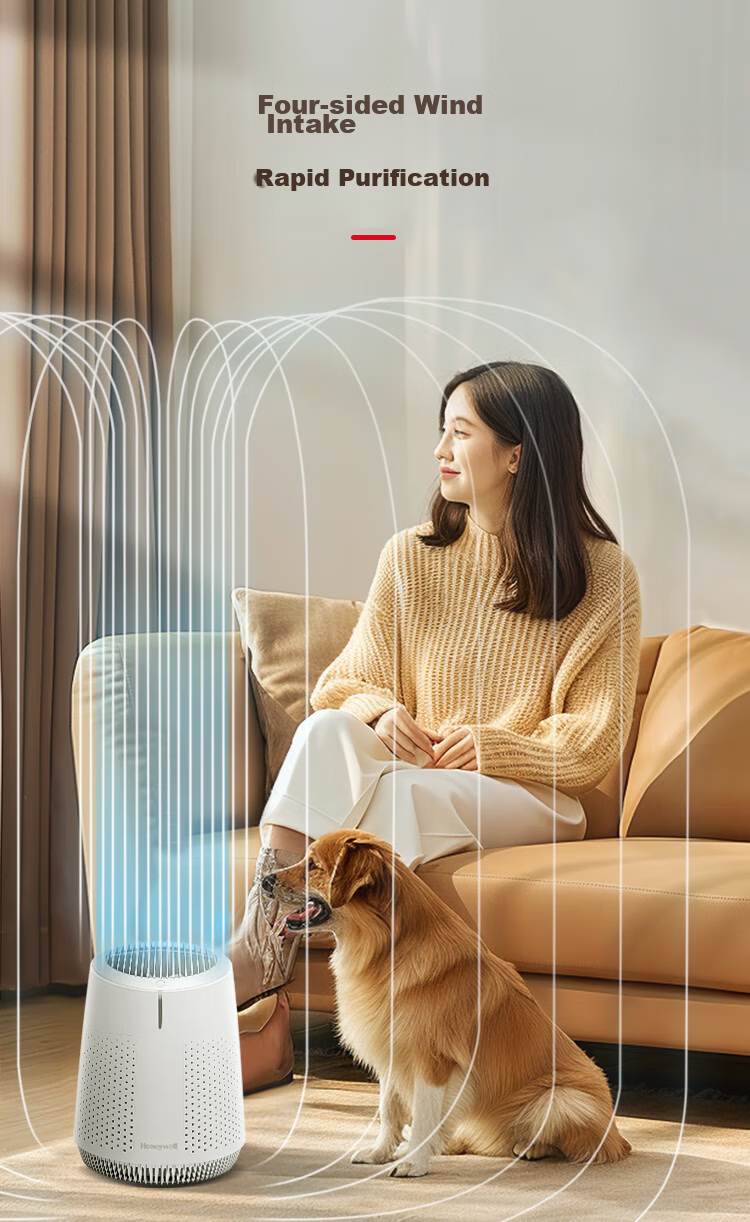 Honeywell Air Purifier for Bedroom, Desktop, Office, Small Purifier to Remove Smoke Odor, Multi-Purification, Antibacterial, Dust And Smoke Odor Removal KJ45F-X02 Quiet Operation at Night 6