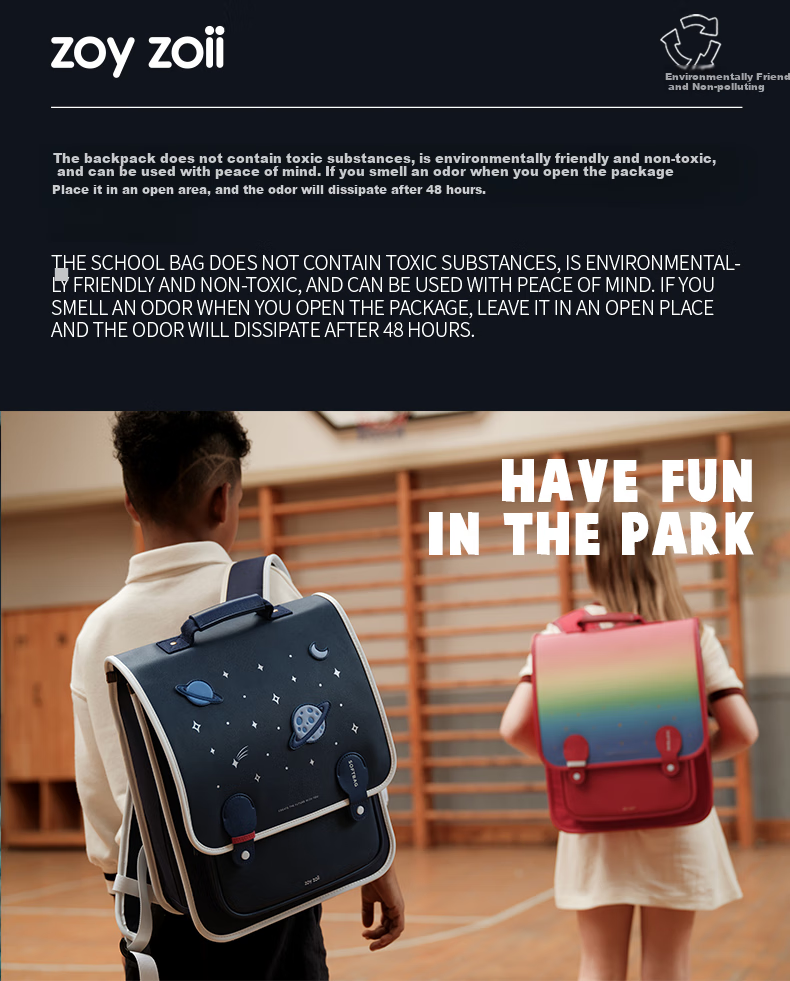 Zoy Zoii Elementary School Backpack for Boys Grades 1-6 Large Capacity Comfortable Weight-Reducing Shoulder Bag Breathable Retro Backpack 27