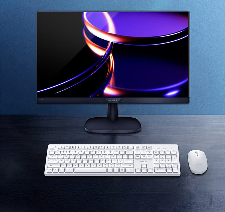 PHILIPS SPT6368 Wireless Keyboard and Mouse Set Office Apple MAC Desktop Laptop Ergonomic Keyboard and Mouse Set Corporate Purchase Pink 6