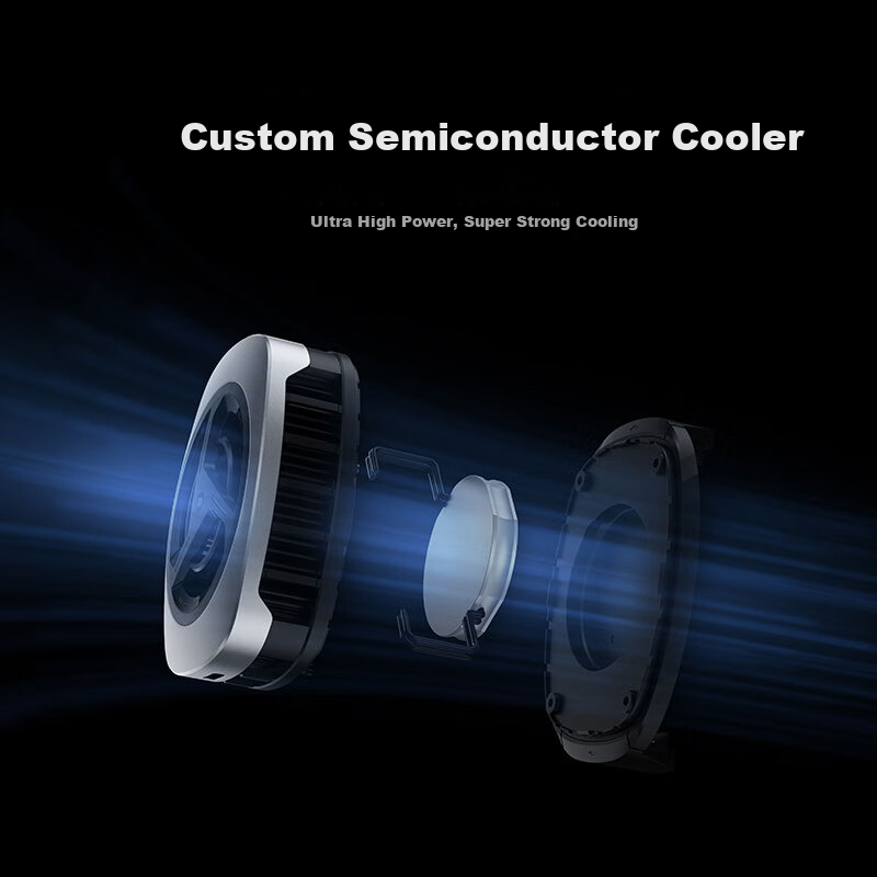 MI Magnetic Cooling Back Clip, 30W Phone Cooler, Semiconductor Cooling, Live Streaming Compatible, Temperature-Reducing Device, Suitable for MI 15, Huawei, Apple, OnePlus Phones, IPad Tablets, IQOO