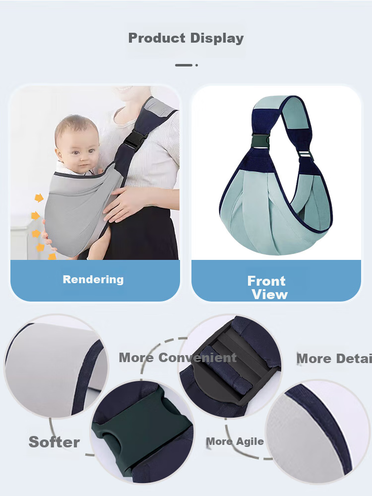 9I9 Baby Carrier, Front And Cross-Carrier Dual-Use, Outdoor Use for Infants, Newborn Baby Carrying Aid, Multifunctional All-Season A75 11