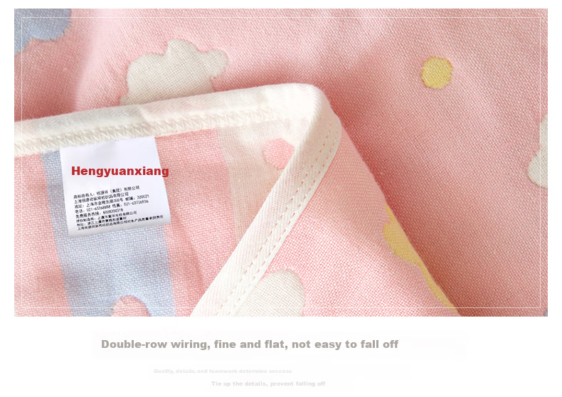 Hengyuanxiang Pure Cotton Gauze Towel Blanket, Summer Cool Air Conditioning Quilt, Three-Layer Single Person Blanket, Nap Quilt, 150×200cm 9