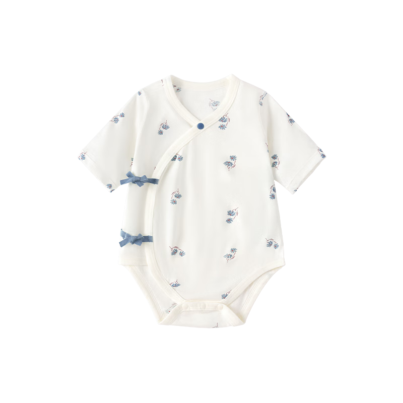 Babylove Newborn Onesie, Summer Thin Breathable, 7/8 Sleeve Triangle Bodysuit, Pure Cotton Baby Clothes, Summer Outfit