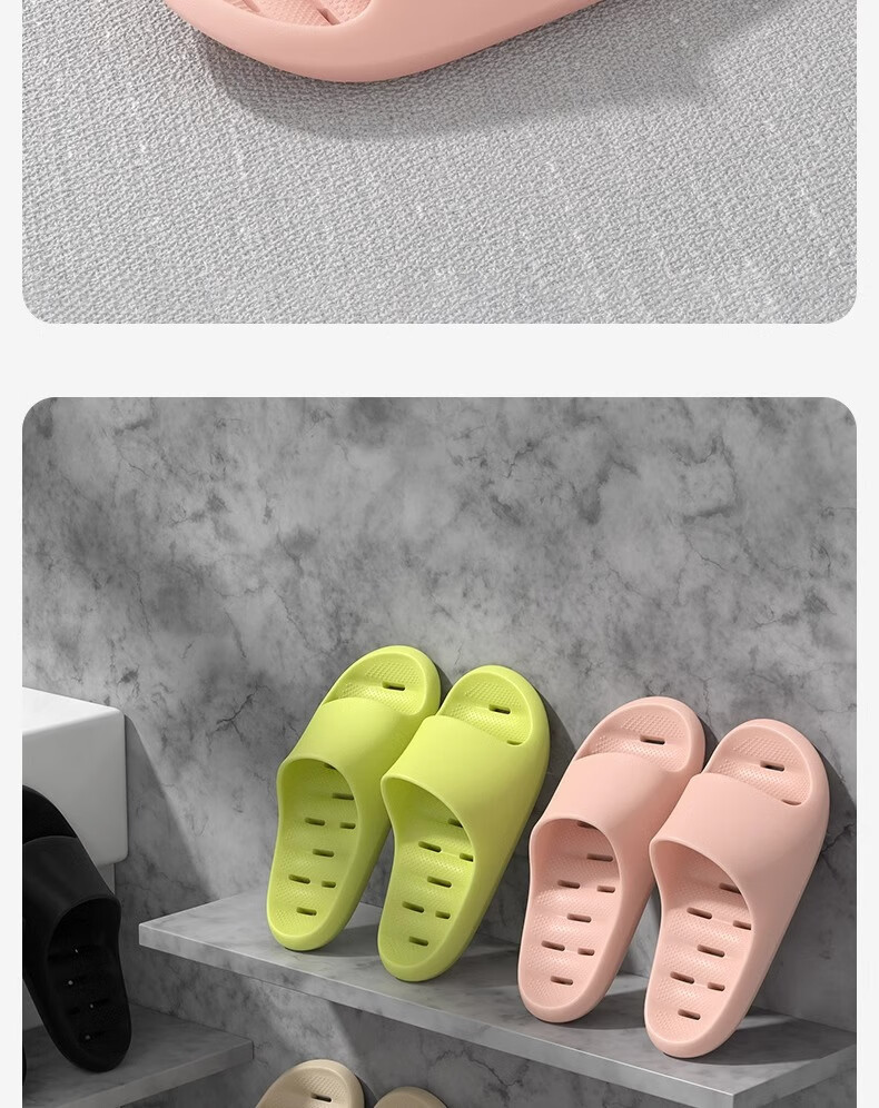 Sanli Bathroom Slippers for Men And Women, Non-Slip Shower Sandals for Summer Indoor Use, Black, Size 44-45 10