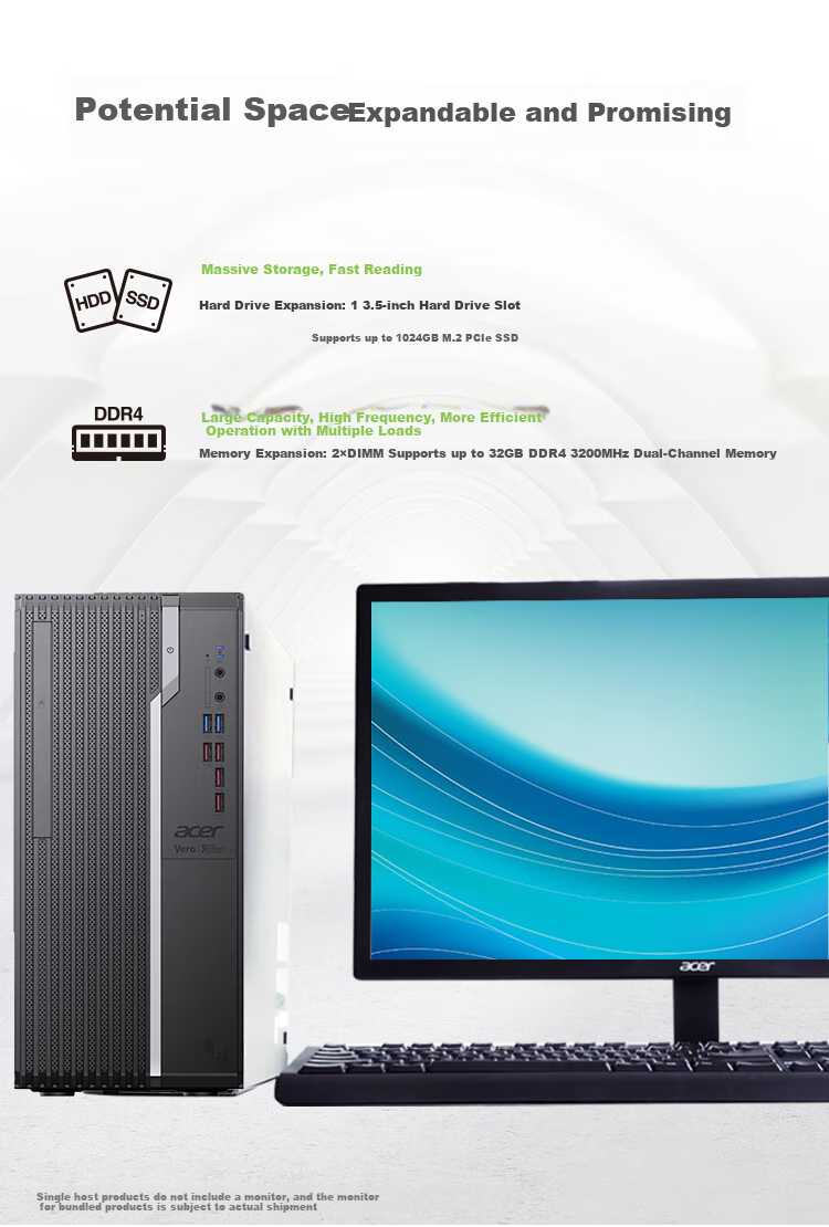 Acer Shangqi High-Performance Desktop Computer Host, Intel Xeon (W-1370P, 16GB RAM, 512GB SSD), AI Modeling High-Performance Custom Versio 9