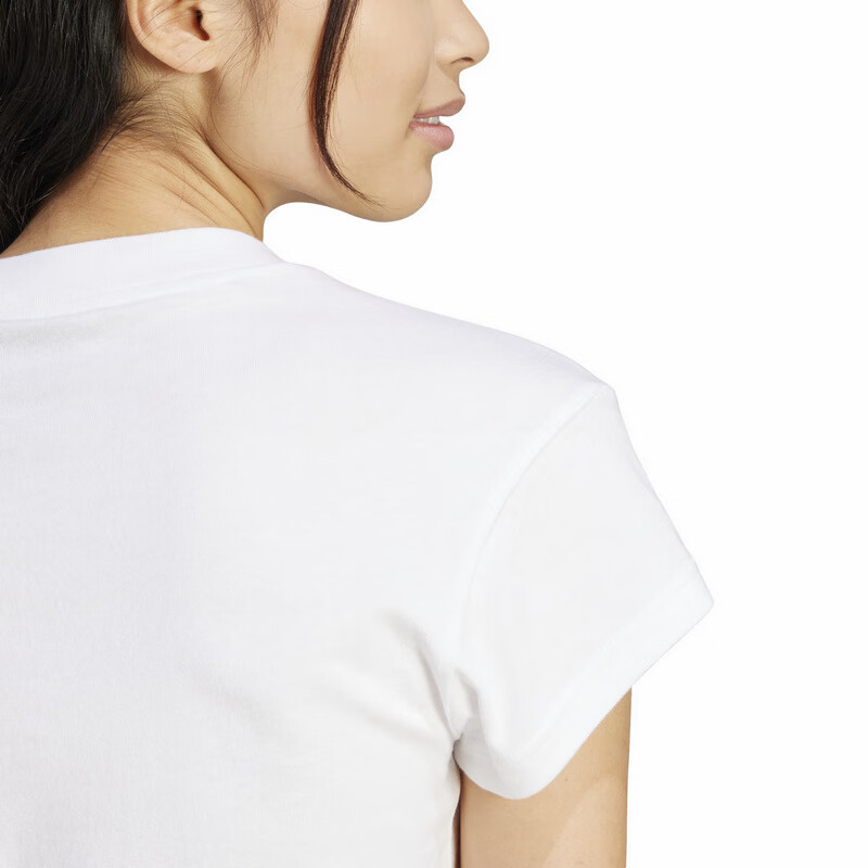 Adidas Women's Summer Cotton Short Sports Casual Slim-Fit T-Shirt JE4001 3