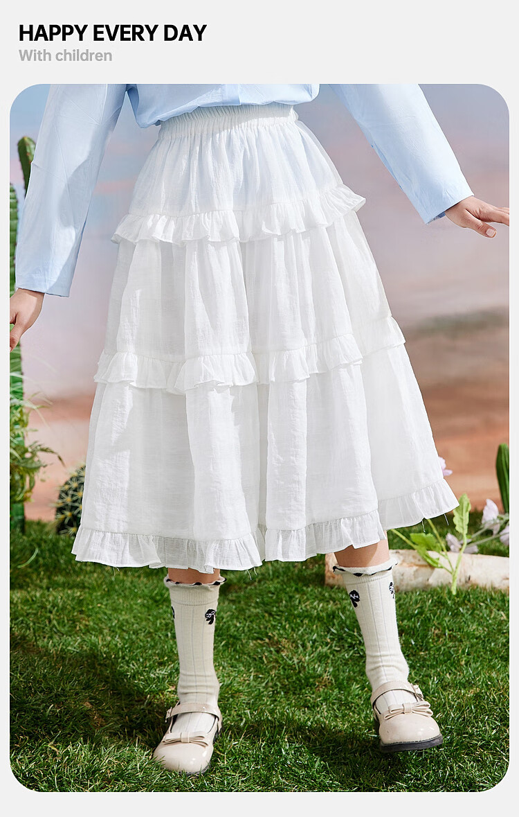 ASK JUNIOR Girls' Princess Dress, Summer Thin Breathable Skirt, Dance Children's Dress 6