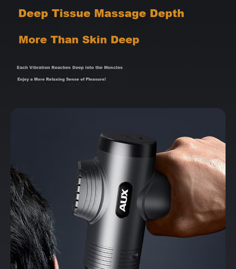 AUX Professional Fascia Gun Massager, Full Body Deep Muscle Relaxation, Sports Fitness Shoulder Neck Fascia Massage Gun, Gift for Parents, Mid-Autumn Festival Gift for Male And Female Teachers 9