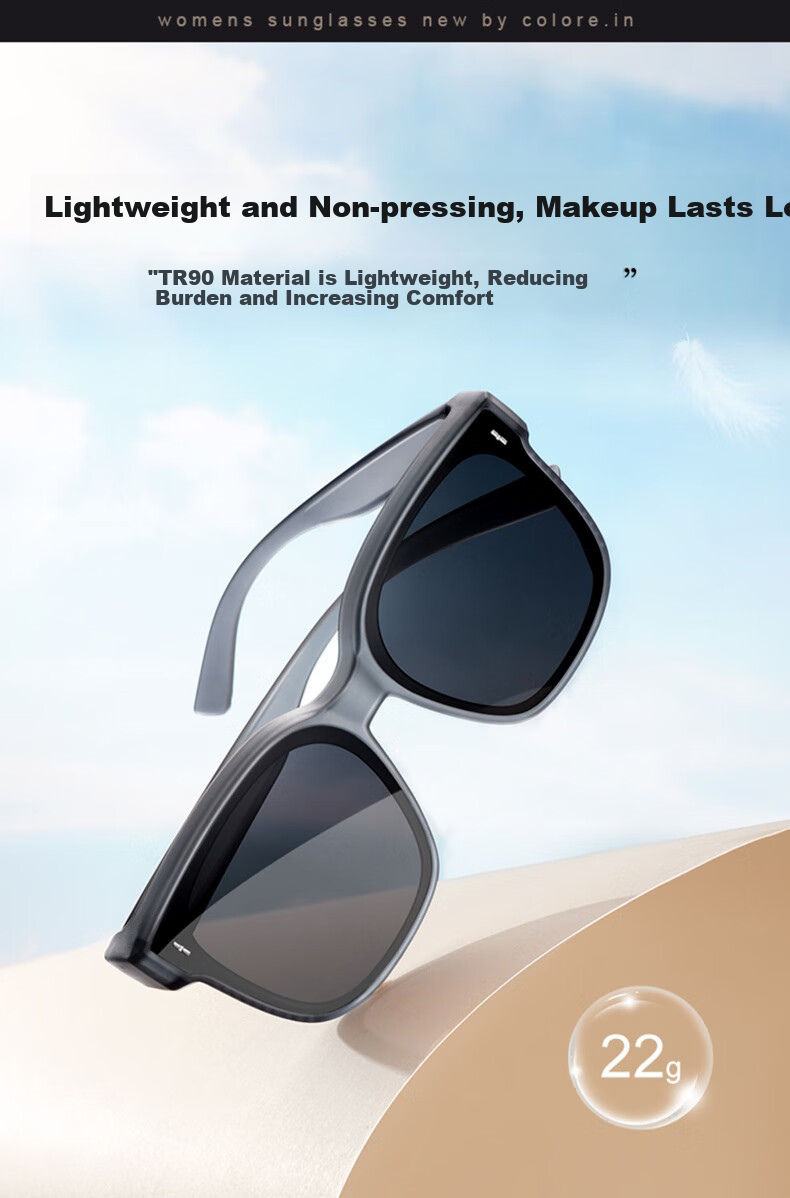 FESETE Sunglasses for Nearsightedness, Sunglasses Clip-Ons, Polarized Clip-Ons for Driving, Sun Protection, UV Protection Sunglasses, Qixi Festival 6