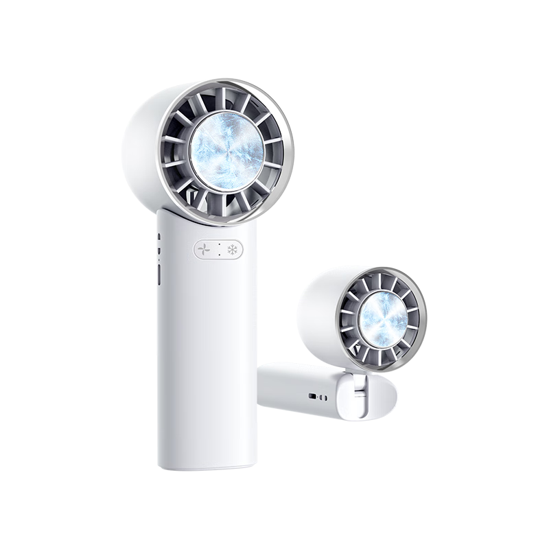 KOVOL [Cooling Mini Air Conditioner] Handheld Fan, Small Desktop Neck-Hanging, Quiet, Long Battery Life, Portable Rechargeable, High-Speed Ice Cooling, Semiconductor Cooling Device for Office, Dormitory And Outdoor Use