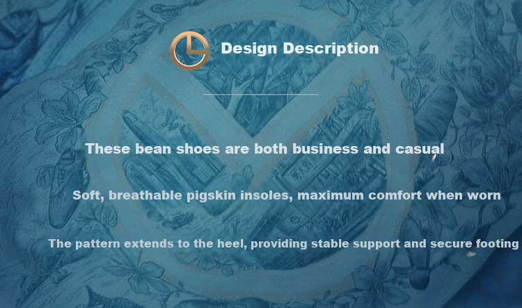 Goldlion Men's Slip-On Loafers, Comfortable Penny Loafers, Business Casual Leather Shoes, 57101035001A-Black Size 40 2
