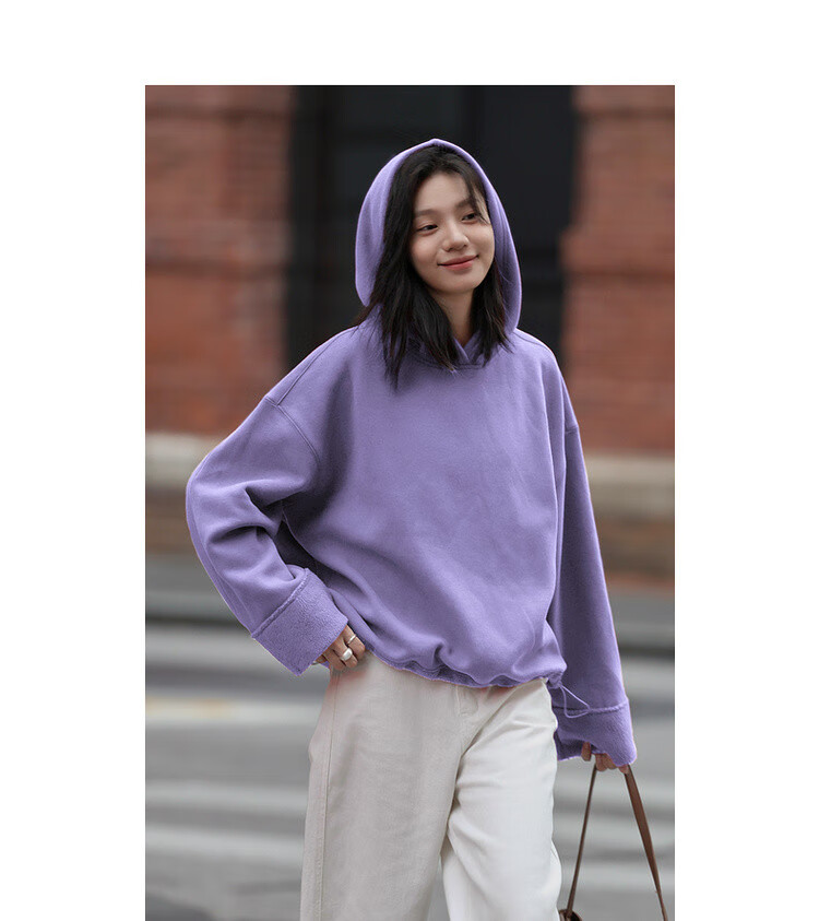 Dme [Retro Hoodie] Autumn And Winter Quality Online Hooded Long-Sleeve Fleece-Lined Sweatshirt, Women's Jacket 14