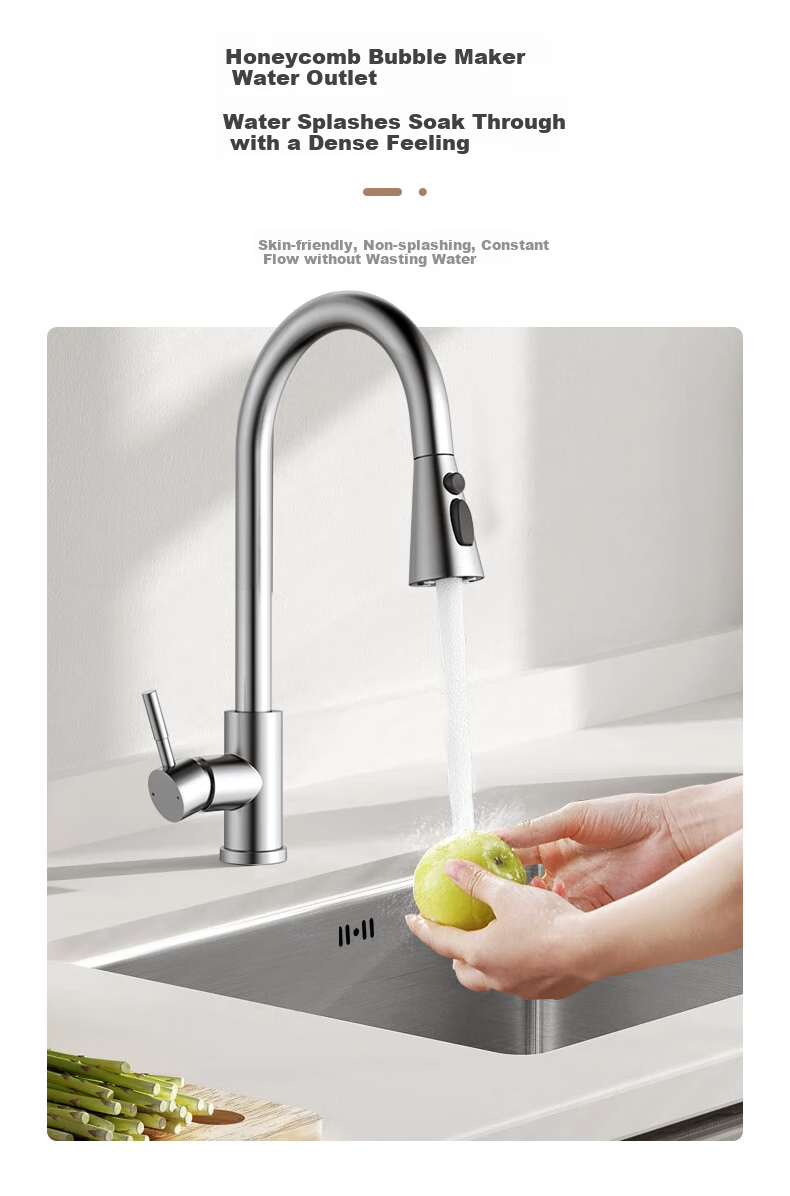 ARROW 304 Stainless Steel Hot And Cold Water Faucet, Rotatable Pull-Out Tap, Kitchen Pull-Type [15% Refreshing Subsidy] 7