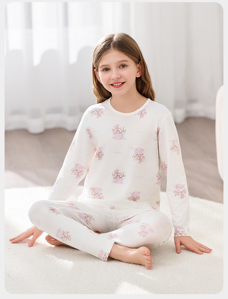 YEEHOO Cool Lenzing Modal 10A Antibacterial Boys' Pajamas Homewear Set for Youth 6-12 Years 7