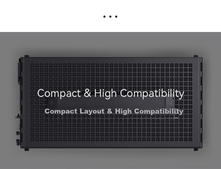 JONSBO Z20 Black MATX Case (Approximately 20L, Detachable Handle, 240mm Radiator Support, 163mm Air Cooling, ATX Power Supply, Long Graphics Card, Type-C) 2