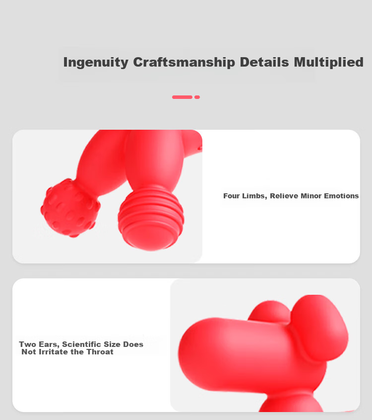 DOCTOR MA Baby Teether Mushroom-Shaped Teether Toy, Anti-Thumb Sucking Teether, Balloon Dog Desig 12