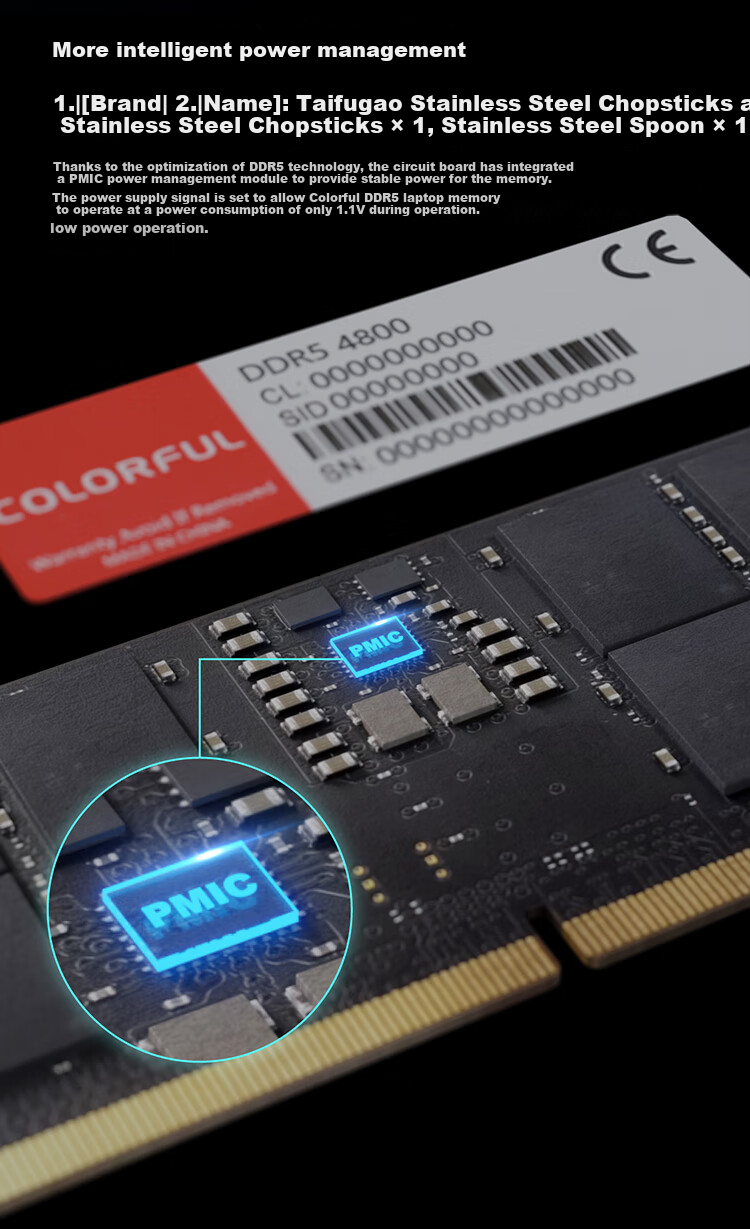 Colorful 24GB DDR5 5600 Laptop Memory Module 3