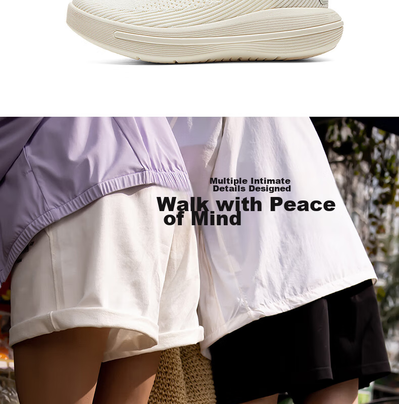 PEAK Taiji Fufeng 3.0 Men's Shoes, Walking Shoes, Comfortable Casual Shoes, Versatile Breathable Slip-On Sneakers, ET42777J 13