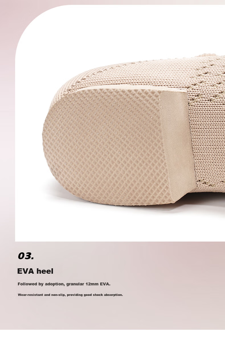 Sansha Jazz Dance Shoes, Flyknit Upper, Modern Dance Shoes, Low-Heel Teacher Shoes, Yoga Practice Shoes, Light Brown, Size 40 5