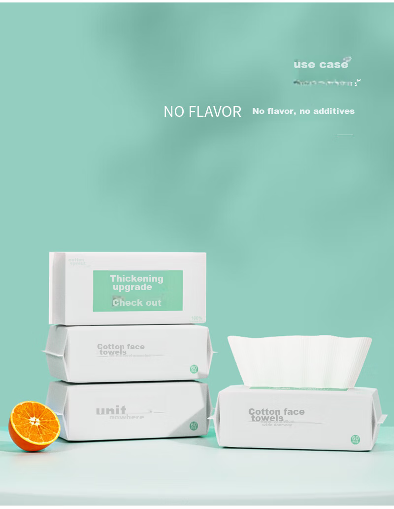 COTTON SHOOTS Disposable Face Towels, Pure Cotton Soft Wipes, Thickened Facial Cleansing Cloths, Hanging Family Pack, 2 Packs × 168 Sheets, 20*20cm 13