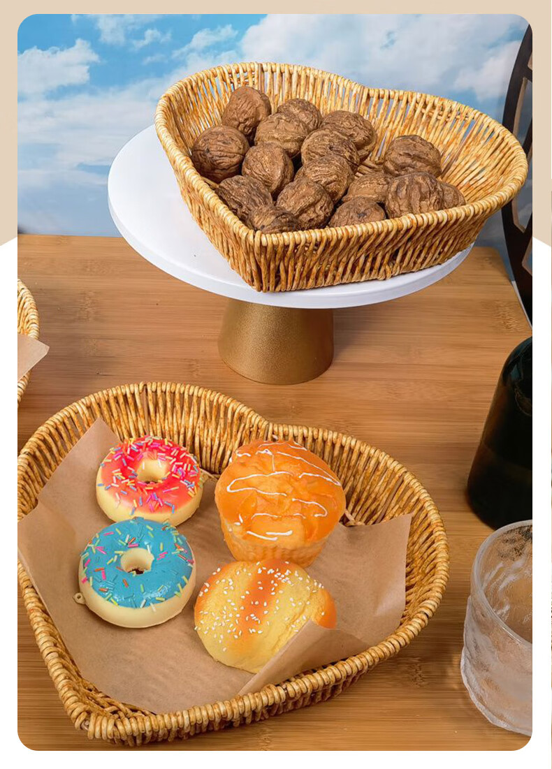 Shangkeyi Home Living Room Fruit Plate, Coffee Table Dried Fruit Dish, Snack Display Tray, Reception Candy Dish, Bar KTV Snack Plate 6