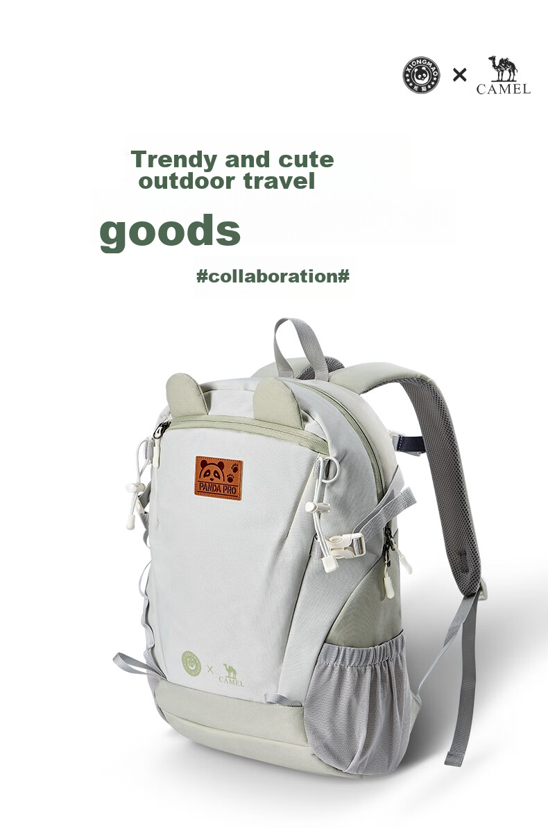 CAMEL Outdoor Backpack, Cute Multifunctional Rucksack for Hiking, Travel, Leisure And Students, Model 173BB02002, Light Water Gree 1