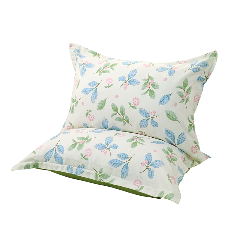 Grace Pillowcases, All-Cotton, Set of Two, Pillow Covers for Adult Home Use, Floral Pattern, 48*74cm
