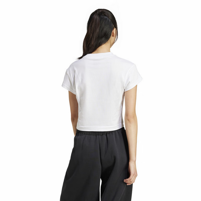 Adidas Women's Summer Cotton Short Sports Casual Slim-Fit T-Shirt JE4001 1
