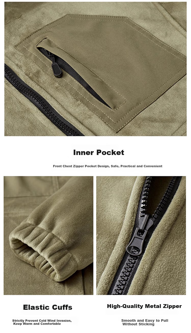 JEEP SPIRIT Men's Jacket, Autumn And Winter Korean Style Coat, Men's Three-In Detachable Outerwear, Khaki, L 15