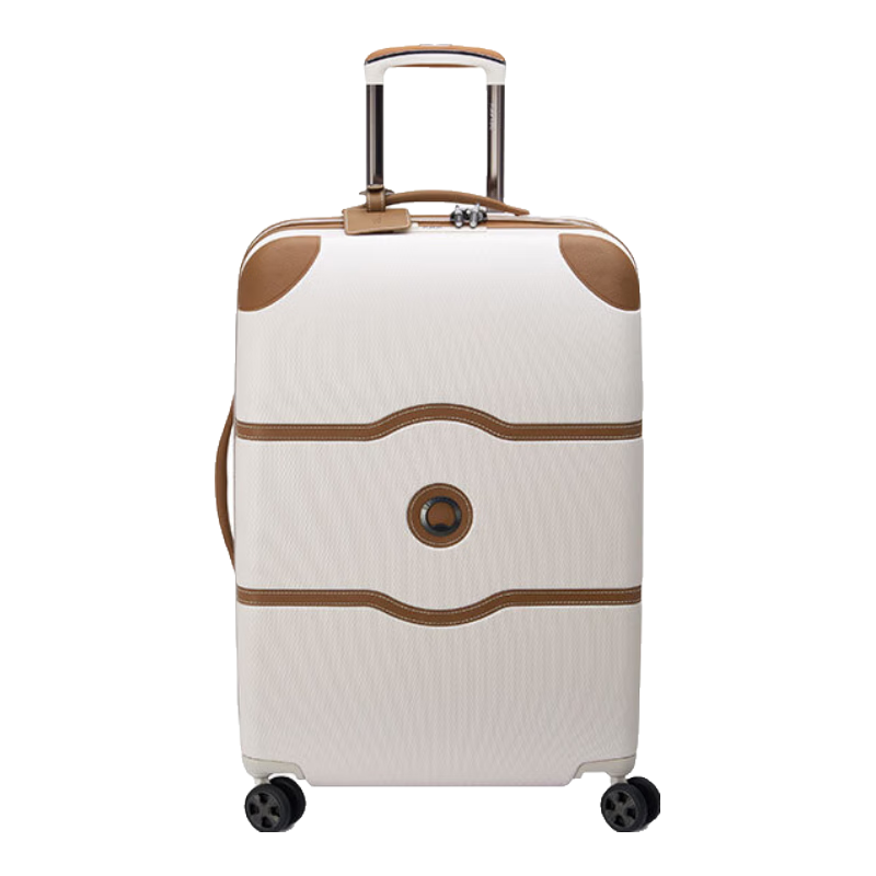 DELSEY French Luggage, Orchid Color, 24-Inch Large Capacity Suitcase with Password Lock, Business Travel Case
