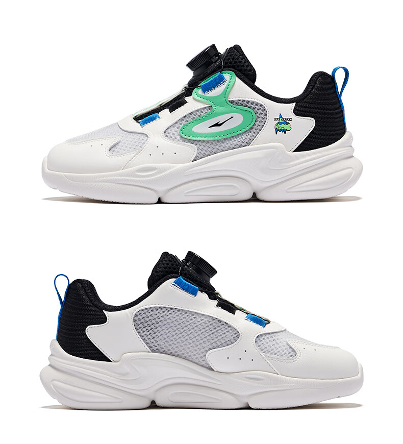 ERKE Children's Shoes, Boys And Girls Casual Shoes for Older Kids, Summer Outdoor Sports Shoes for Kids, Misty Gray/light Oxygen Blue, Size 37 33