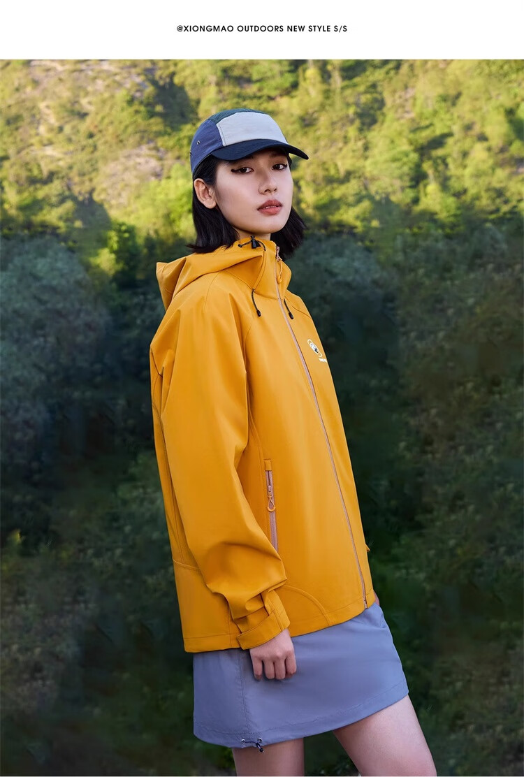 CAMEL Xunye Panda Functional Jacket Unisex Outdoor Mountaineering Coat 31114 Guiyue Blue S 12