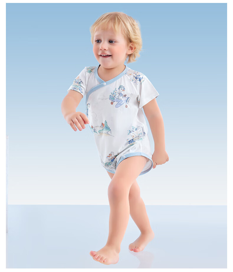 Beitaisi Baby Clothes, Summer Thin Style, Newborn Onesie, Mesh Breathable Pure Cotton, Unisex Infant Bodysuit 14