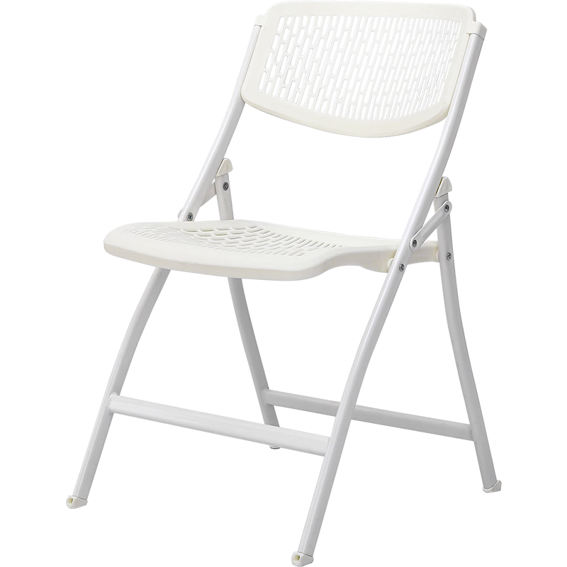 Huakaizhixing Folding Chair, Computer Chair, Office And Home Chair, Conference And Training Seat, Leisure Chair ZY21 White