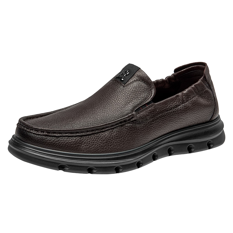 MONTAGUT Men's Shoes, 2026 Spring New Sheepskin Slip-On Casual High-End Leather Shoes for Men, Soft-Soled Comfortable Slip-On Footwear for Me