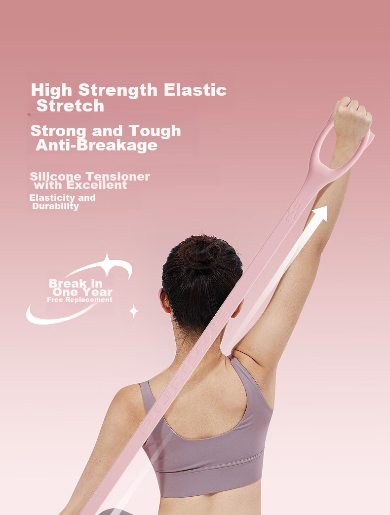 Langwei 8-Character Resistance Band, Shoulder Opener, Back Toner, Yoga Silicone Band, Home Exercise Equipment 5