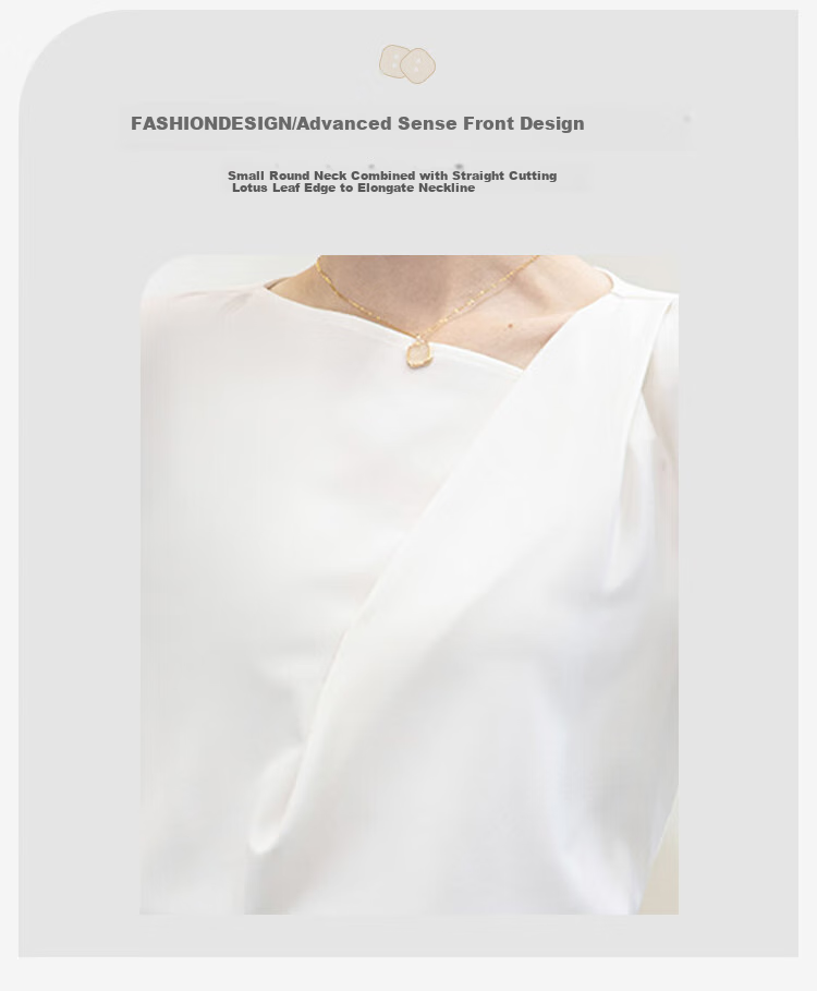 FitonTon Women's Shirt, Autumn And Winter Design, Niche Versatile Blouse, Stylish And Mature Satin Top, Professional Puff Long-Sleeve Blouse 4