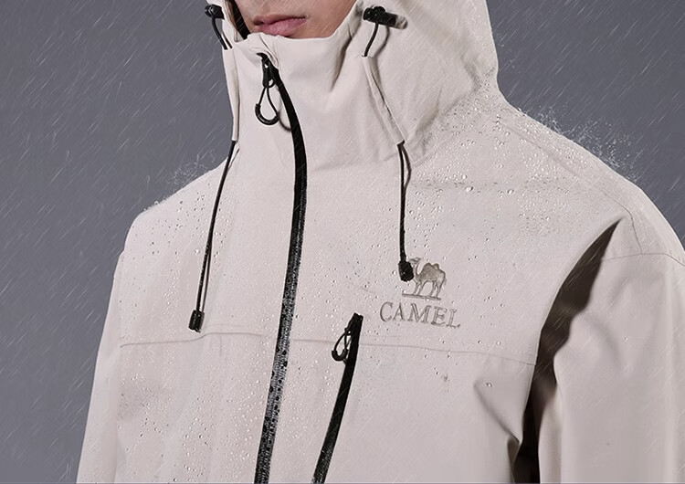 CAMEL Women's Windbreaker Jacket, Spring/summer 2025, Lightweight Windproof And Waterproof Hooded Casual Coat, 1078 M 7