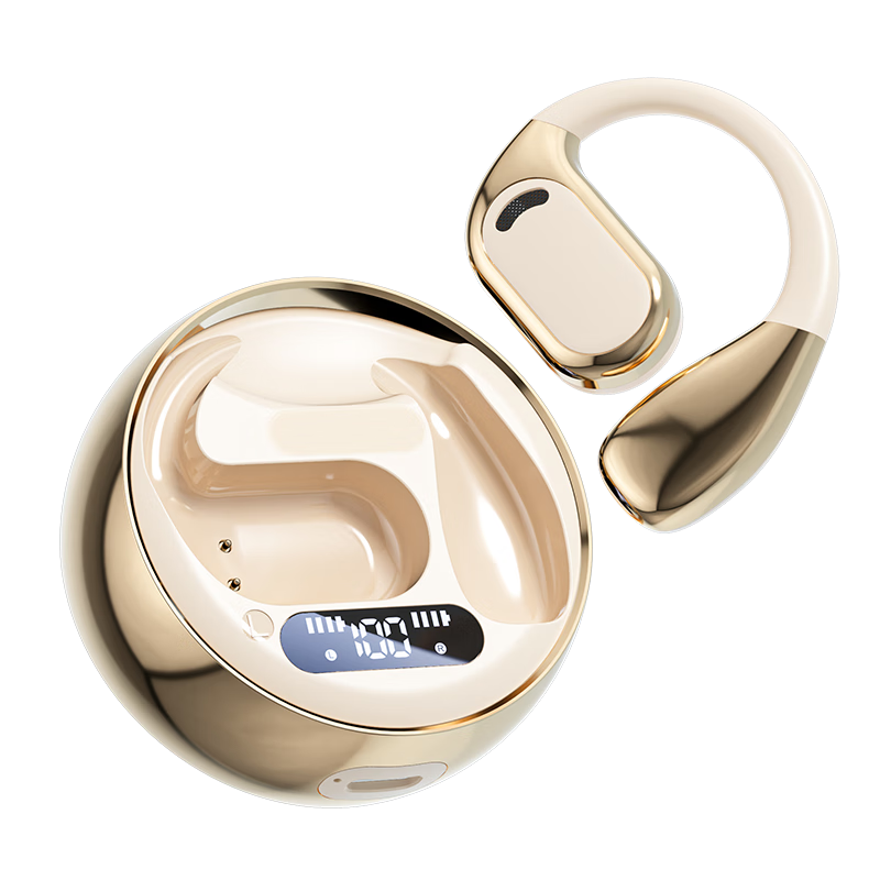 Chuanggu [2025 New Model | Unbeatable Sound] Bone Conduction Concept Bluetooth Headphones, Open-Ear Design, Not In-Ear, True Wireless, for Sports, Running, Cycling, Calls, Noise Reduction, Long Battery Life