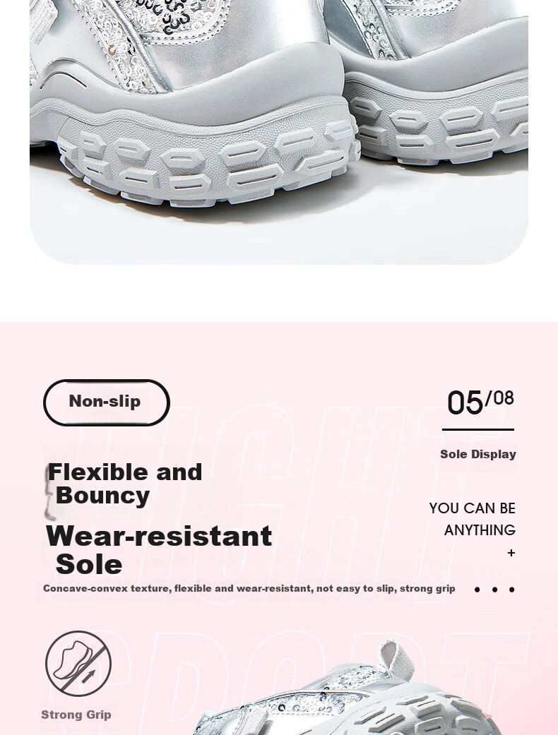 Barbie Girls' Fashionable Outdoor Sports Shoes, Princess Style Casual Hiking Shoes for Girls, DA6583 Pink Size 32 8