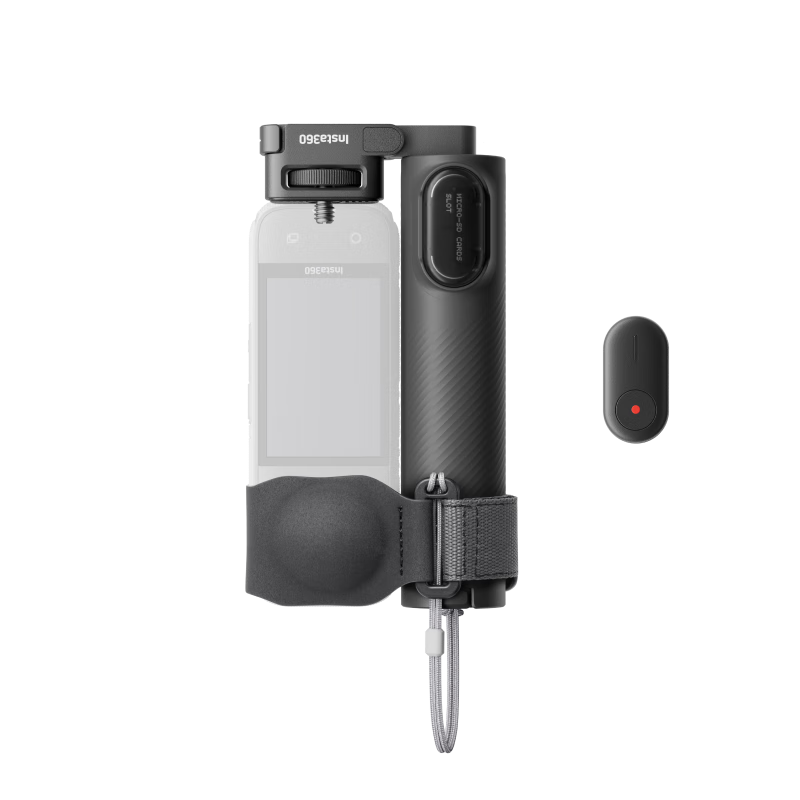 Insta360 Pocket Foldable Tripod Selfie Stick Remote Control Kit (1/4" Interface Version) with Mini Bluetooth Remote Controller (Compatible with X5/X4/X3)