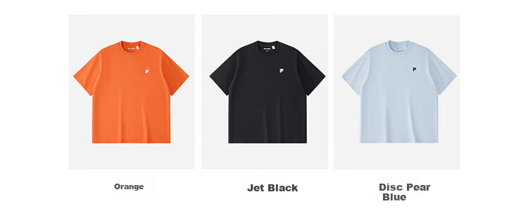 FILA FUSION Trendy Couple Short Sleeve T-Shirt Summer Loose Cool Breathable Unisex Top 1