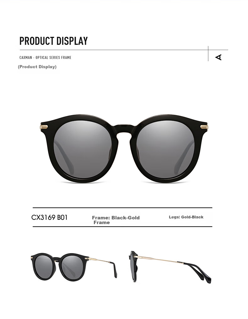 CAXMAN Sunglasses for Women, Large Cat-Eye Frame Polarized Sunglasses, UV Protection, Sun-Blocking, Fashionable Glasses for Driving And Car Use 6