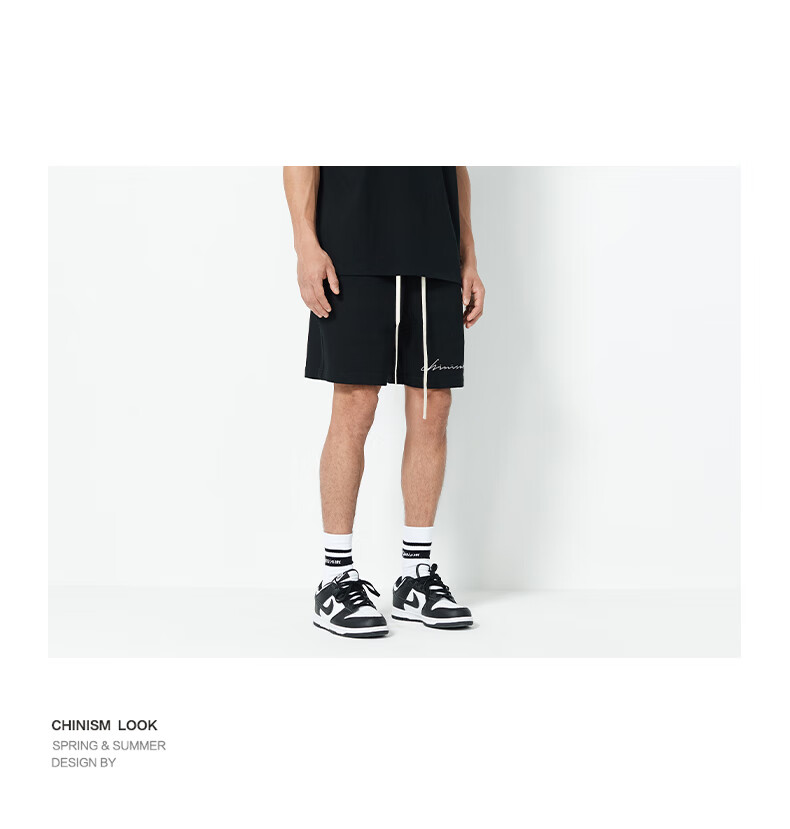 CHINISM Men's Summer Casual Cotton Shorts Loose Fit Versatile Five-Point Pants SC21026537 7