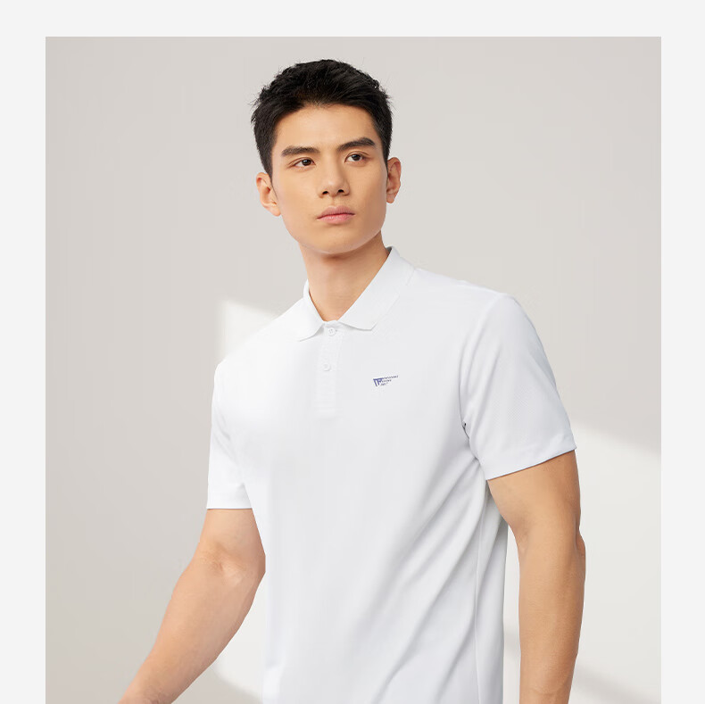 361° Men's Short-Sleeve T-Shirt, Summer Quick-Dry Polo Shirt, Running Fitness Sportswear, Half Sleeve, 652524102D-8 16