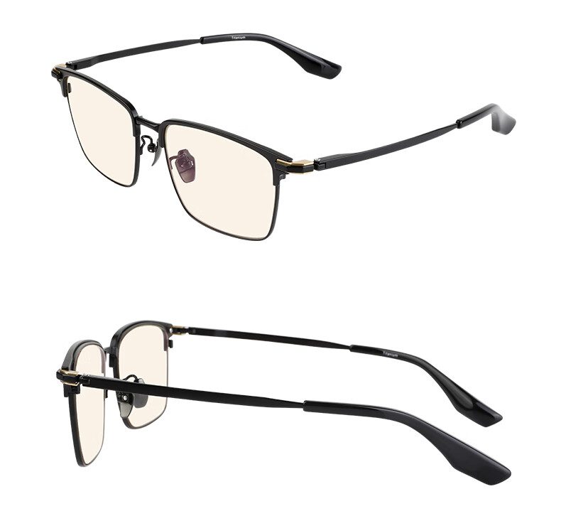 Blutech Anti-Blue Light Radiation Protection Classic Business Glasses [Black Gold 2035], 95% Blue Light Blocking Lenses 9