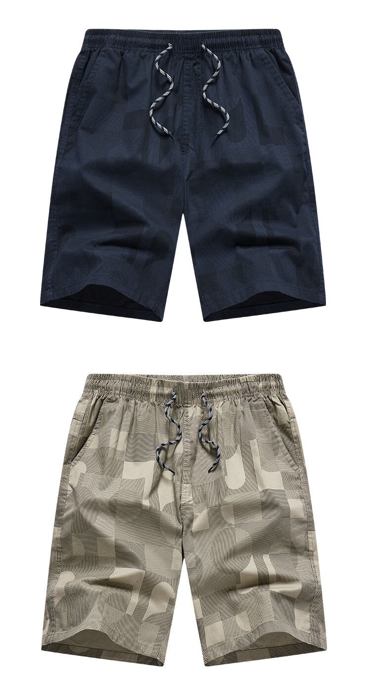 TUCANO Men's Shorts, Summer Pure Cotton Thin Camouflage Loose Five-Point Pants, Men's Outdoor Wear, Large Shorts, Mid-Length Pants, Men's Trousers 11