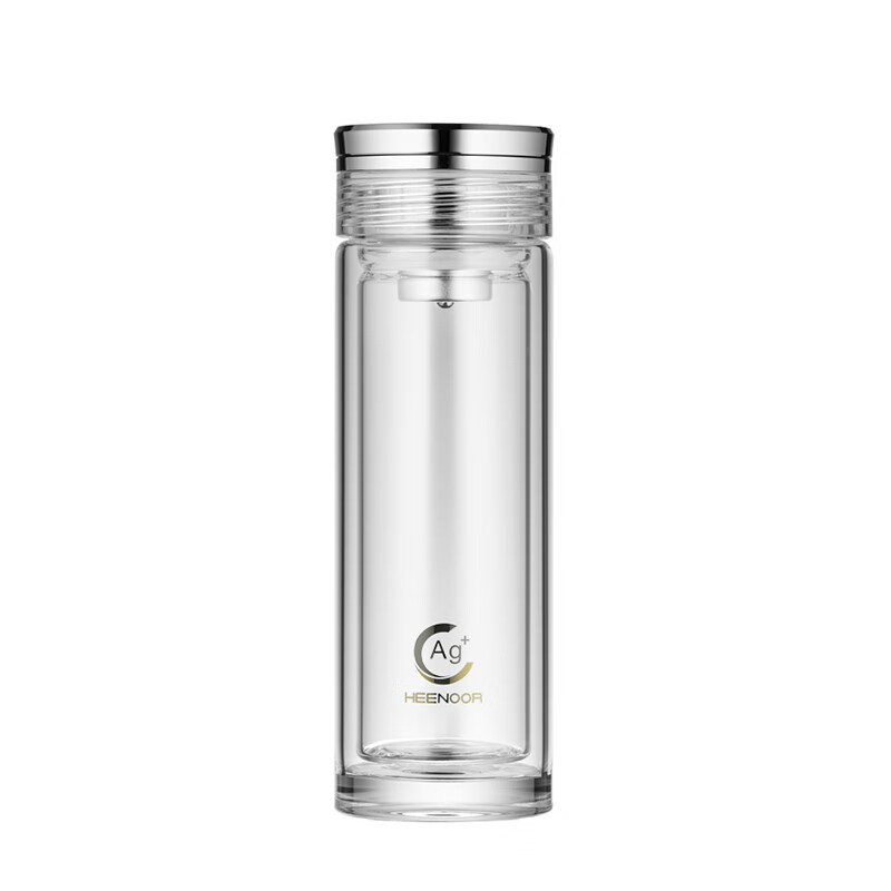 Heenoor Antibacterial Glass Cup, High-End Business Water Mug for Men, Office Filter Tea Cup, Holiday Gift XN-7052K